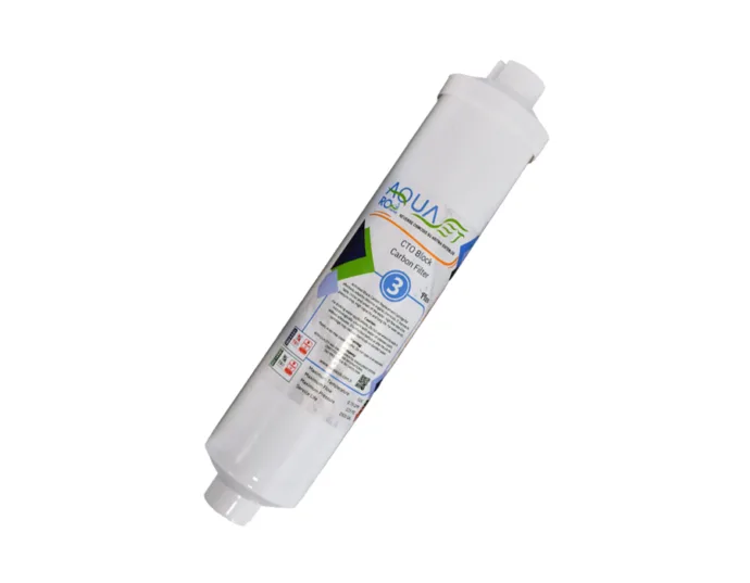 AQUASET 12" Inline Plus Blok Karbon Filtre