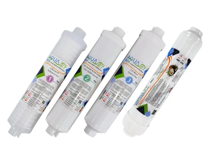 AQUASET 12" Inline Plus Dörtlü Filtre Seti