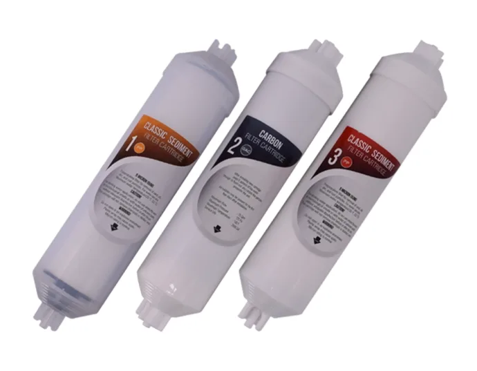 AQUASET 12" Inline Eco Üçlü Filtre Seti