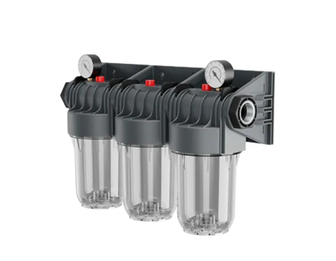 5" Tesisat Tipi Manometreli Deluxe Filtre Üçlü