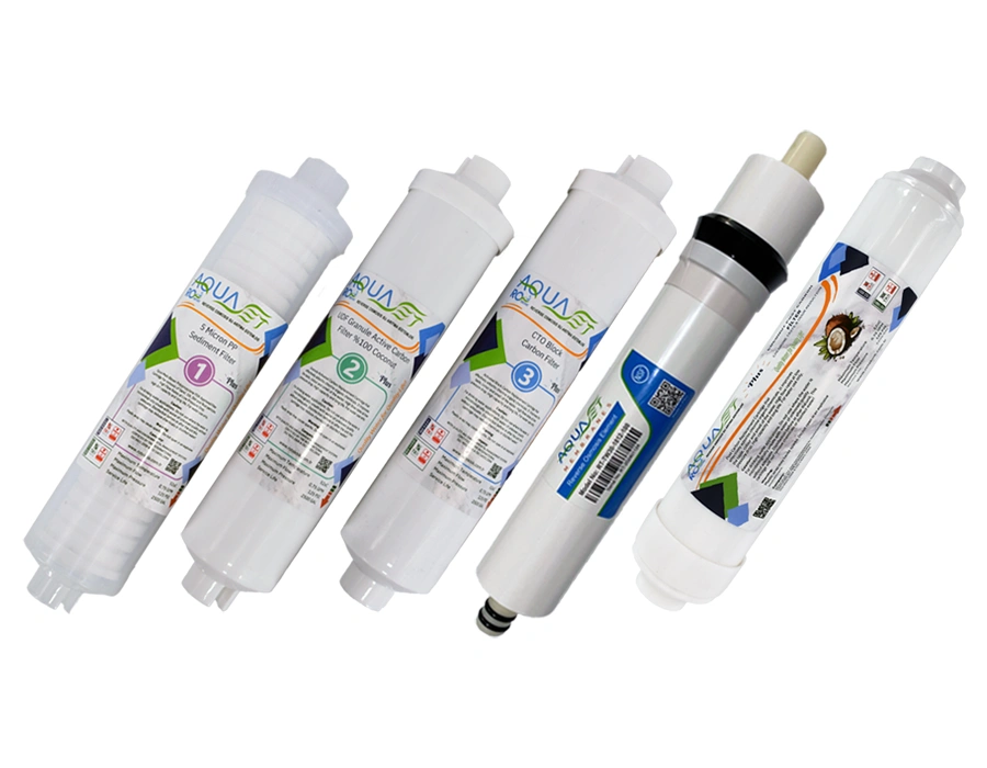 AQUASET 12" Inline Plus Beşli Filtre Seti AQUASET 12" Inline Plus Beşli Filtre Seti